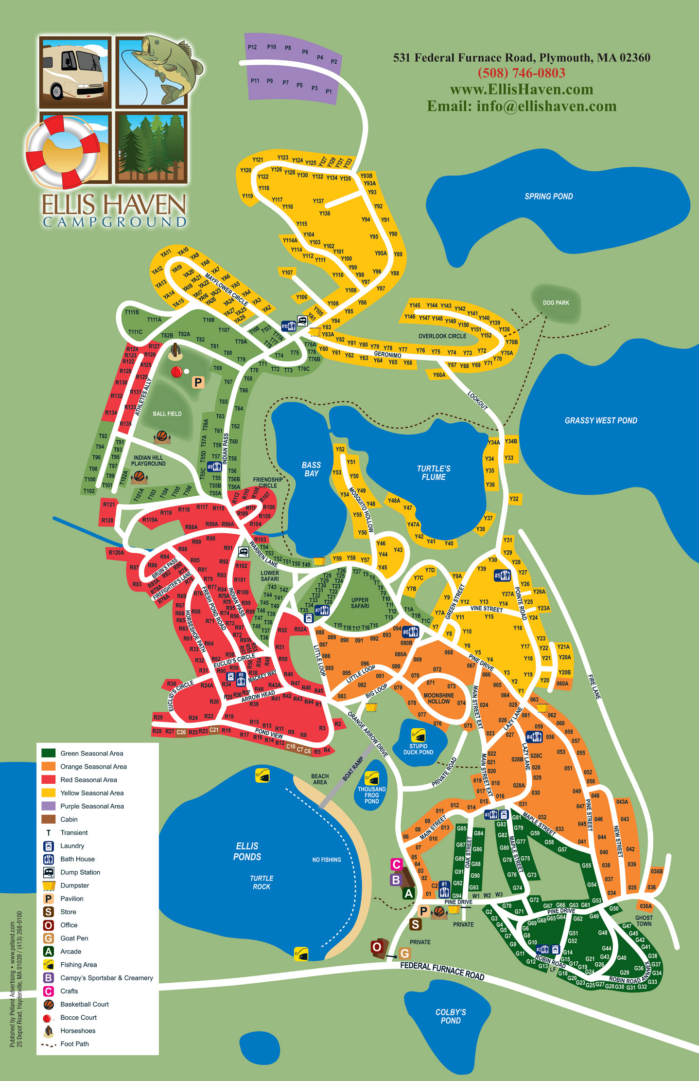 Ellis Haven Site Map